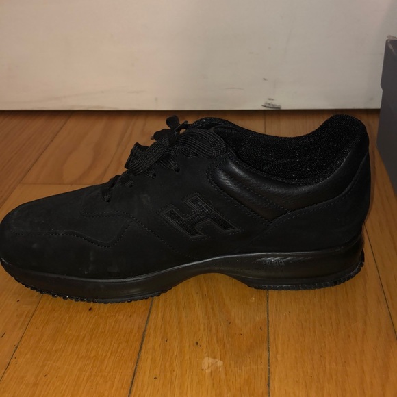 HOGAN lace up mens sneakers in black - Picture 4 of 8